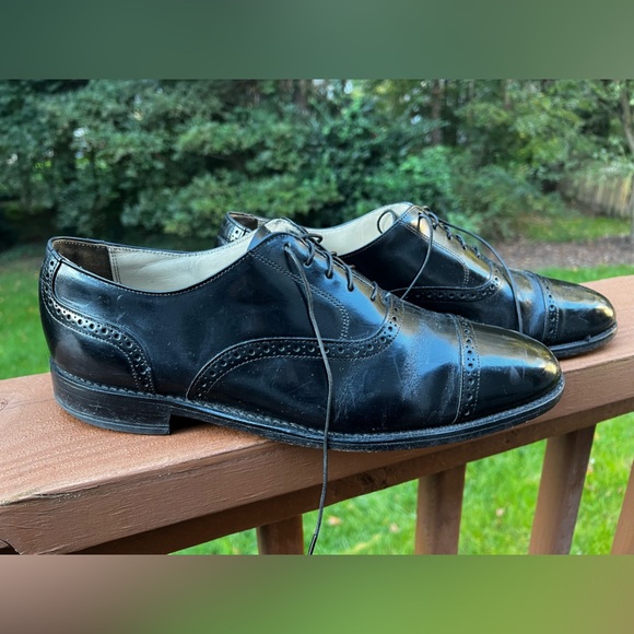 Bostonian Leather Brogue Oxford Dress Shoes Size 11.5 - Picture 2 of 5